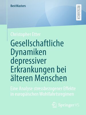 cover image of Gesellschaftliche Dynamiken depressiver Erkrankungen bei älteren Menschen